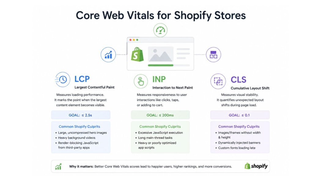 Core Web Vitals for Shopify Stores