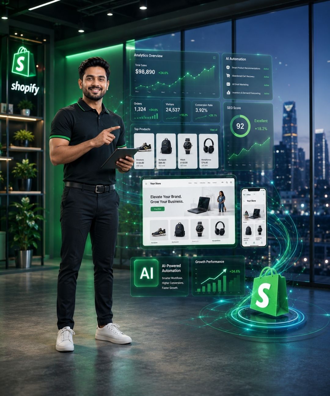 Shopify AI Automation Designed for Faster Ecommerce Growth